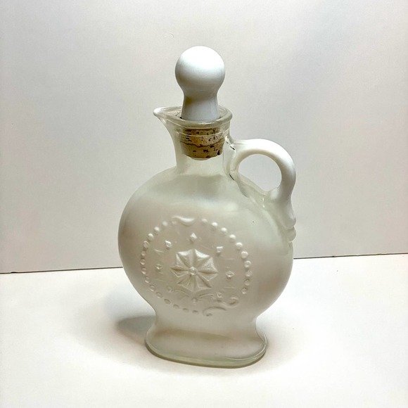 Vintage Milk Glass Jim Beam Decanter - Picture 1 of 9